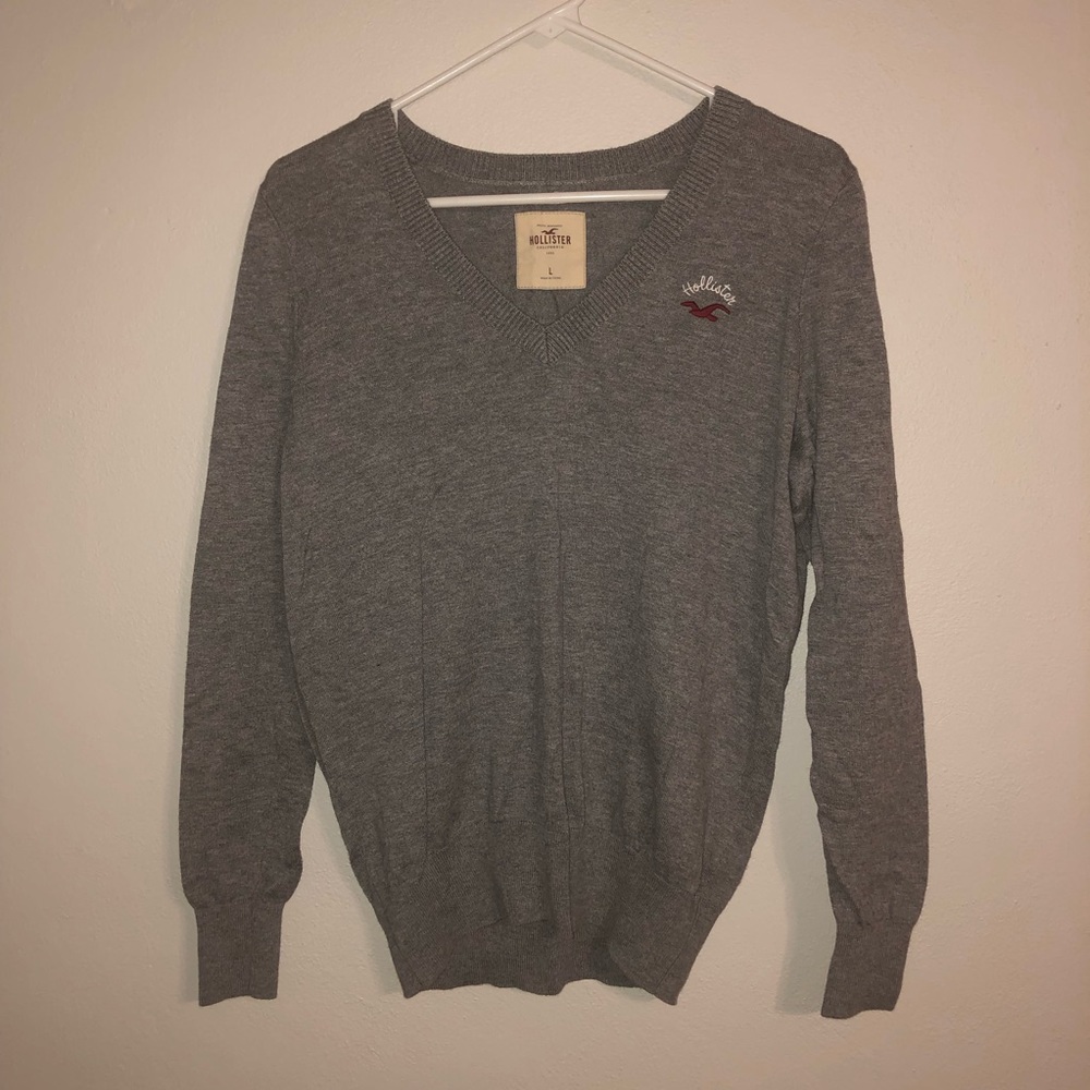 Hollister gray sweater. Large